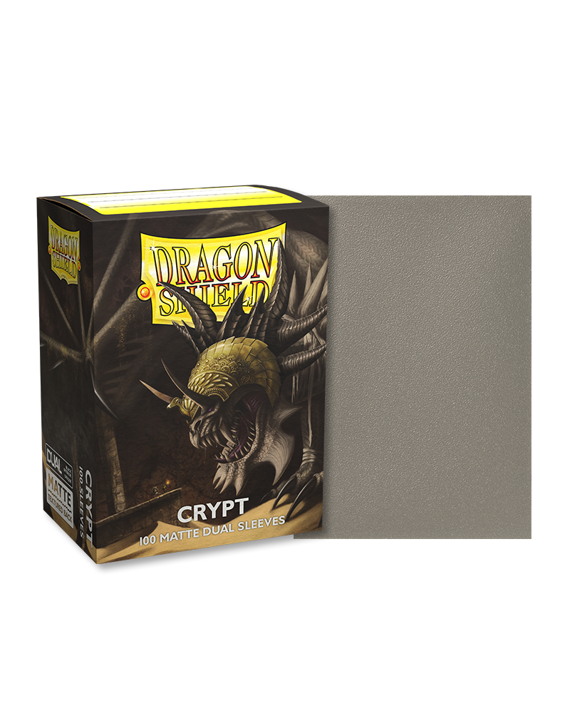 Dragon Shields: (100) Matte Dual Sleeves Crypt