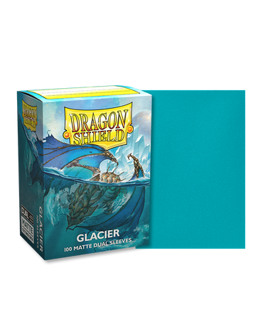 Dragon Shields: (100) Matte Dual Sleeves Glacier