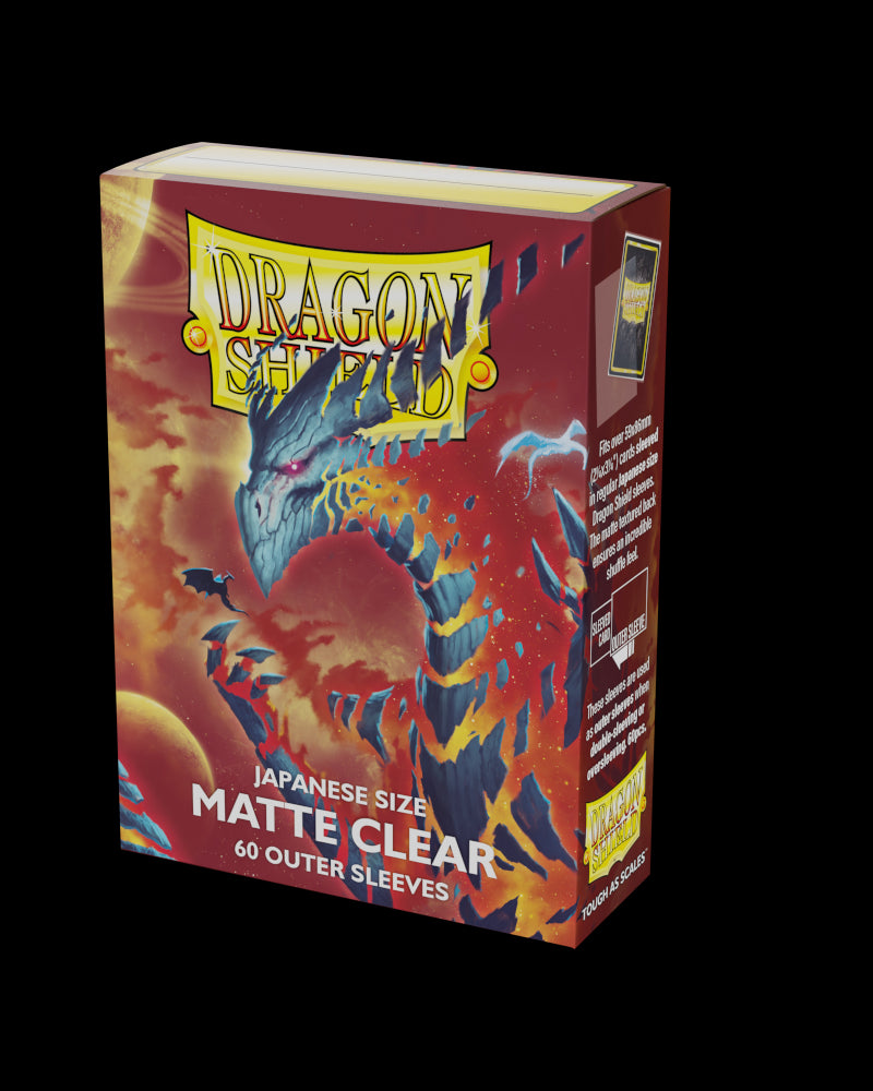 Dragon Shield 60 Japanese Size Card Sleeves - Matte Crimson