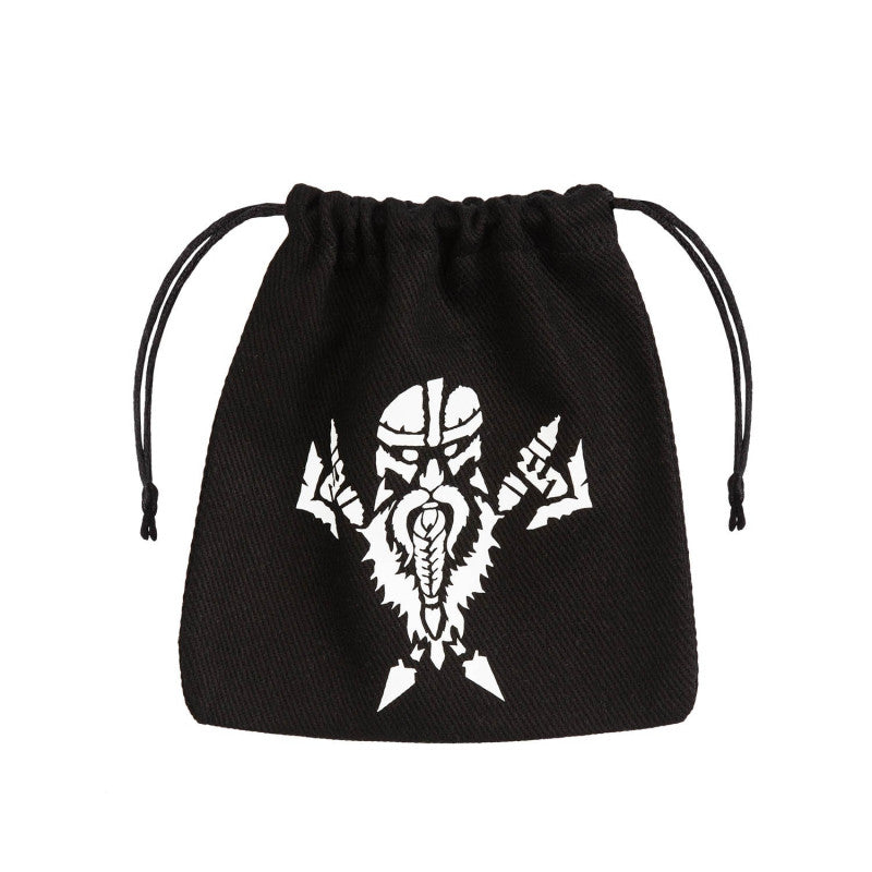 Dice Bag: Dwarven Black & White Dice Bag