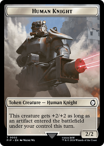 Human Knight // Copy Double-Sided Token [Fallout Tokens]