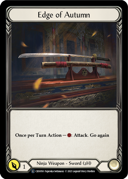 Edge of Autumn (Rainbow Foil) [U-CRU050-RF] Unlimited Rainbow Foil