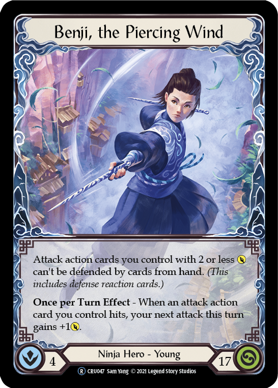 Benji, the Piercing Wind (Rainbow Foil) [U-CRU047-RF] Unlimited Rainbow Foil