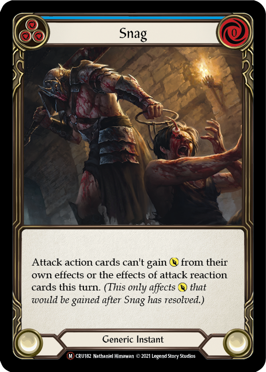 Snag (Rainbow Foil) [U-CRU182-RF] Unlimited Rainbow Foil