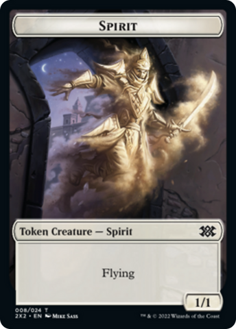 Faerie Rogue // Spirit Double-sided Token [Double Masters 2022 Tokens]