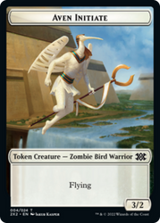 Spider // Aven Initiate Double-sided Token [Double Masters 2022 Tokens]
