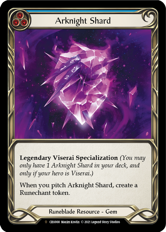 Arknight Shard (Rainbow Foil) [U-CRU000-RF] Unlimited Rainbow Foil