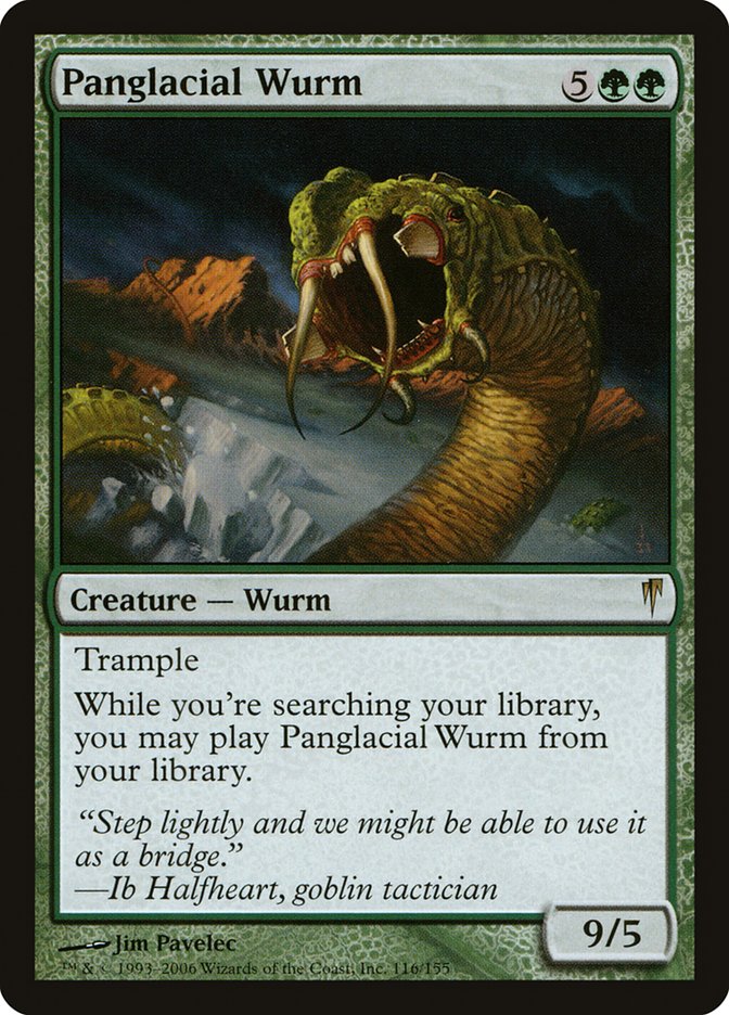 mtg wurm cards Panglacial Wurm [Coldsnap]