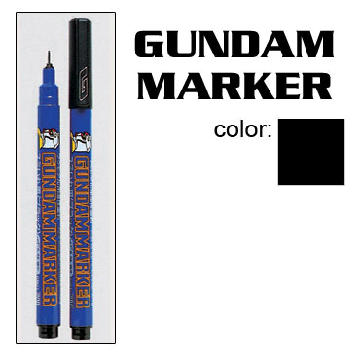 Gundam Marker Gundam Black - Fine Tip