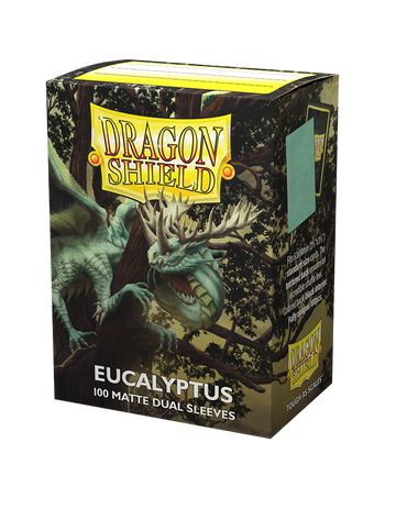 Dragon Shields: (100) Matte Dual Sleeves Eucalyptus