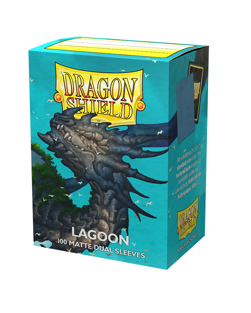 Dragon Shields: (100) Matte Dual Sleeves Lagoon