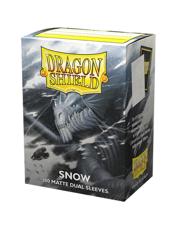 Dragon Shields: (100) Matte Dual Sleeves Snow