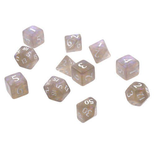 Eclipse Acrylic RPG Dice Set (11ct) Smokey Grey