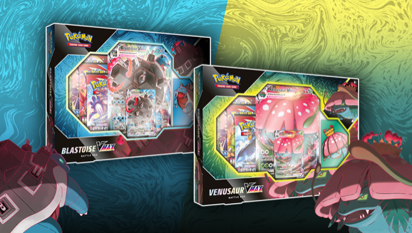 Pokemon TCG: Venusaur/Blastoise VMAX Box