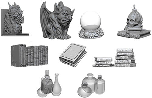 WizKids Deep CutsTM Unpainted Miniatures: Wizards Room