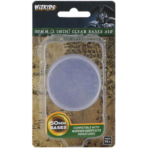 WizKids Deep Cuts - Clear 50mm Round Base - 10 ct.